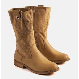 Cizme pentru copii maro Zulik 1