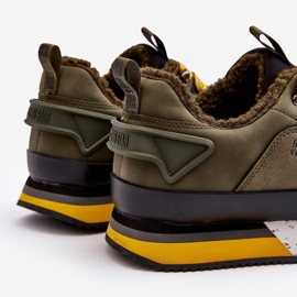 Pantofi sport izolați pentru bărbați Kaki Big Star MM174109 verde 2