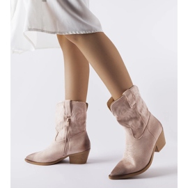 Cizme de cowboy roz clasice Ernestine 1 Cizme de cowboy roz clasice Ernestine 1