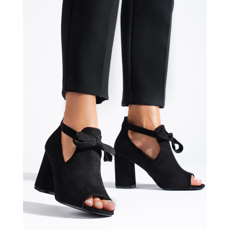 W. Potocki Cizme de dama din piele intoarsa de primavara de la Potocki negru 2 W. Potocki Cizme de dama din piele intoarsa de primavara de la Potocki negru 2