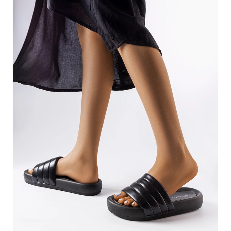 Sandale casual negre de la Skillen negru 1