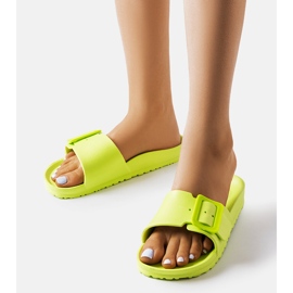 Glisoare de cauciuc verde cu cataramă de la Nelm 1