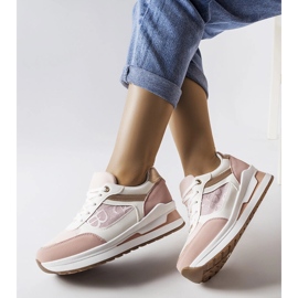 Adidași roz cu inserție cu model de la Genovesee 1