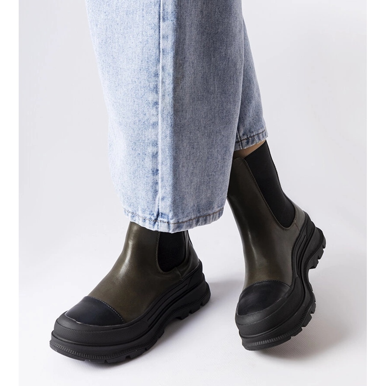 Cizme cu platformă verzi de la Bellucci verde 2