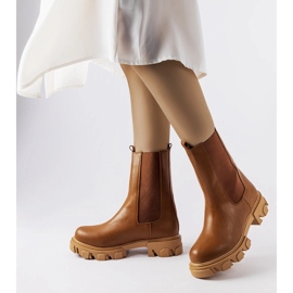 Cizme de lucru maro cu slip-on Vallejo 1