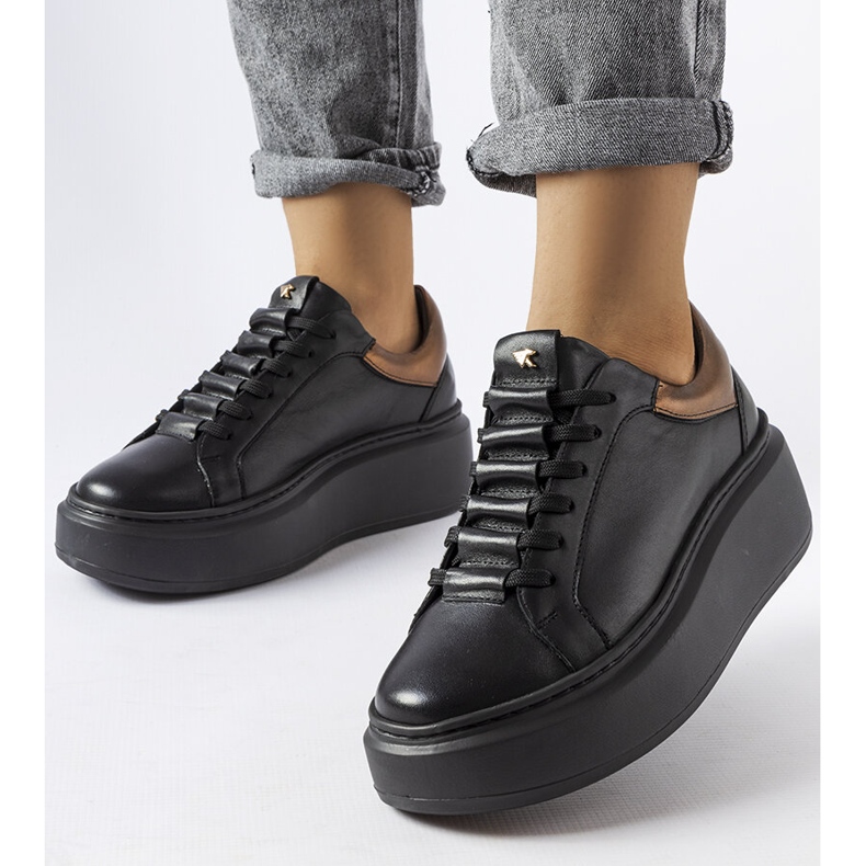 Pantofi negri LS5379 negru 1