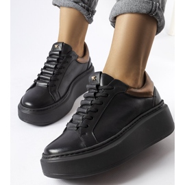 Pantofi negri LS5379 negru 2