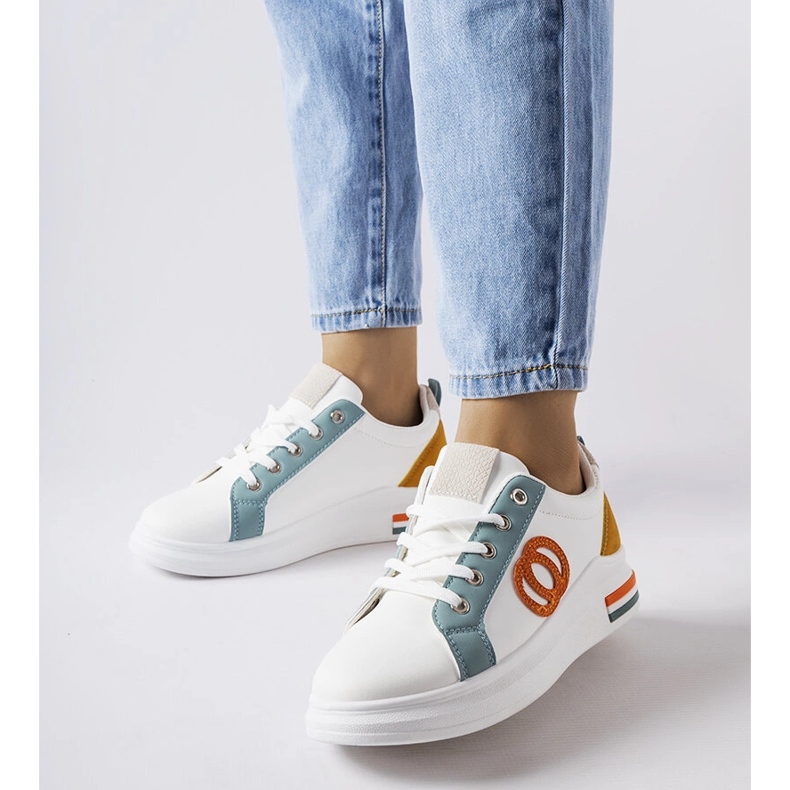 Inna Tenisi albi cu inserții colorate de la Passaic 1