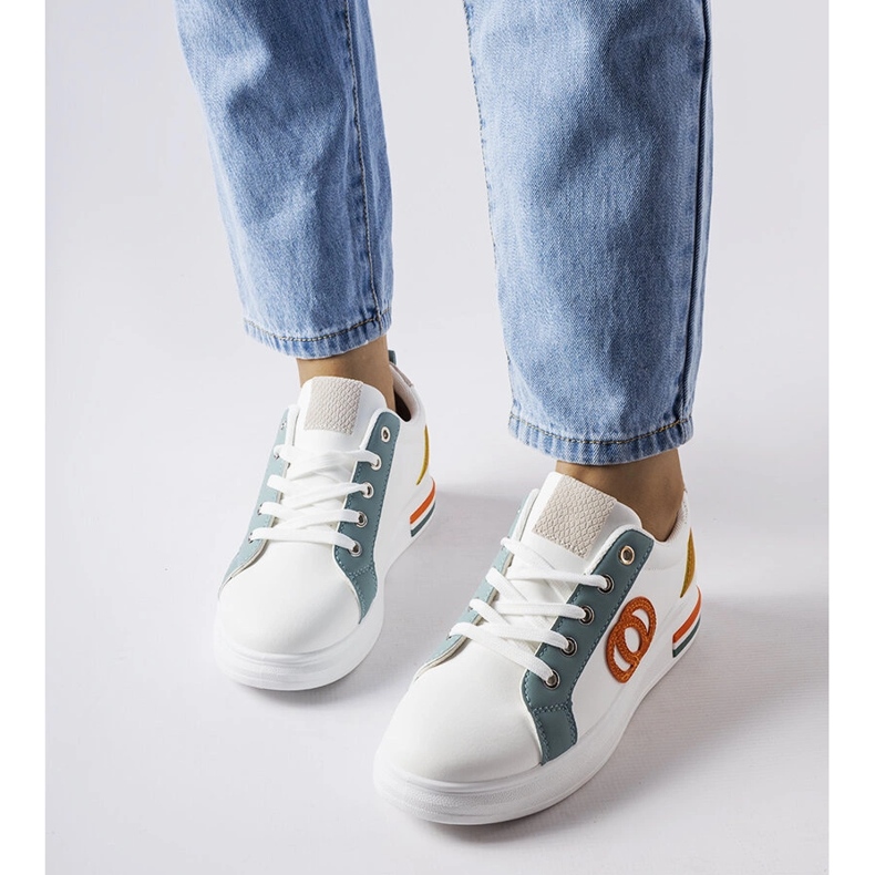 Inna Tenisi albi cu inserții colorate de la Passaic 2