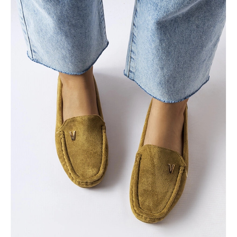 Mocasini verzi din piele intoarsa ecologica de la Beltsville verde 1