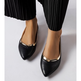 Balerini negri cu vârf ascuțit de la Vittorio negru 1