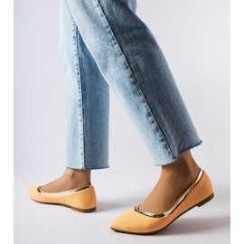 Balerini portocalii cu vârf ascuțit de la Vittorio portocale 1 Balerini portocalii cu vârf ascuțit de la Vittorio portocale 1