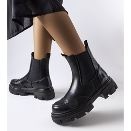 Inna Cizme negre Albany cu slip-on negru 1