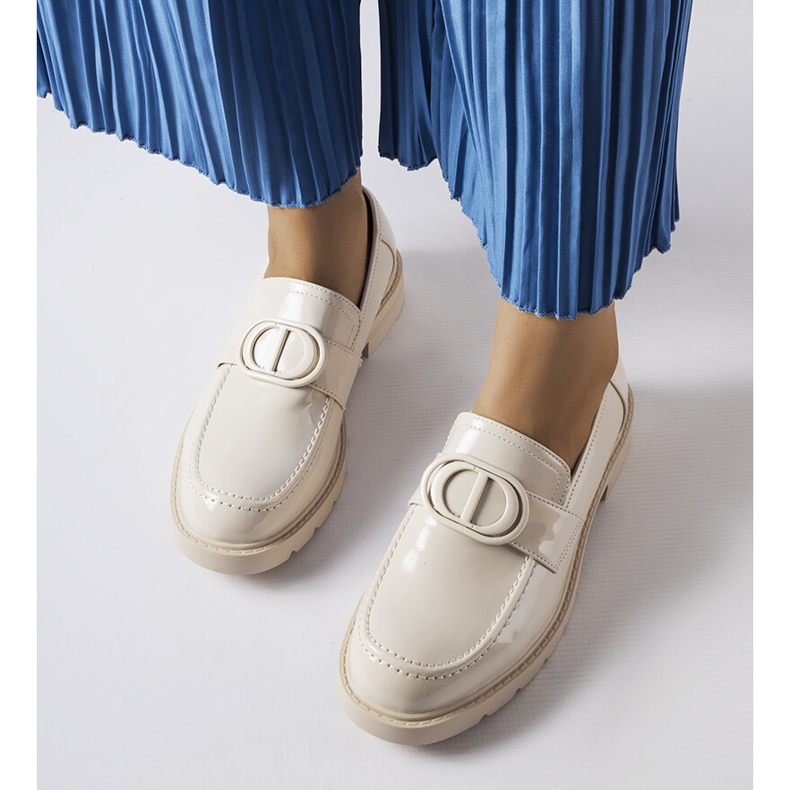 Inna Mocasini Scranton lacuiti bej 1