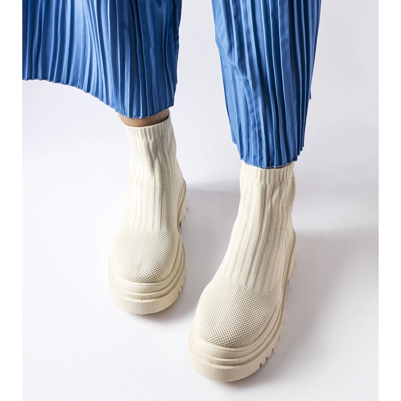 Tenisi înalți Marks bej 1