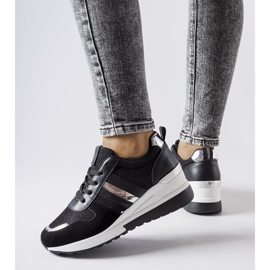 Inna Tenisi cu pană negri și argintii de la Titusville negru 1