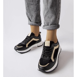 Inna Adidasi negri cu decor cu sclipici de la Busso negru 1