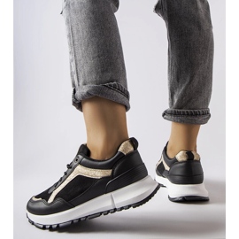 Inna Adidasi negri cu decor cu sclipici de la Busso negru 2