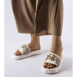 Tobogane decorative din cauciuc bej de la Bérard 1