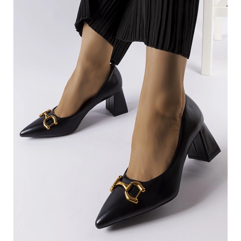 Pompe negre pe un pin asimetric 9537 Black negru 1