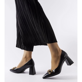Pompe negre pe un pin asimetric 9537 Black negru 2