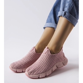 Tenisi sport slip-on roz deschis de la Obenor 1