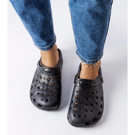 Sandale cu slip-on din spumă neagră de la Hayes negru 1 Sandale cu slip-on din spumă neagră de la Hayes negru 1