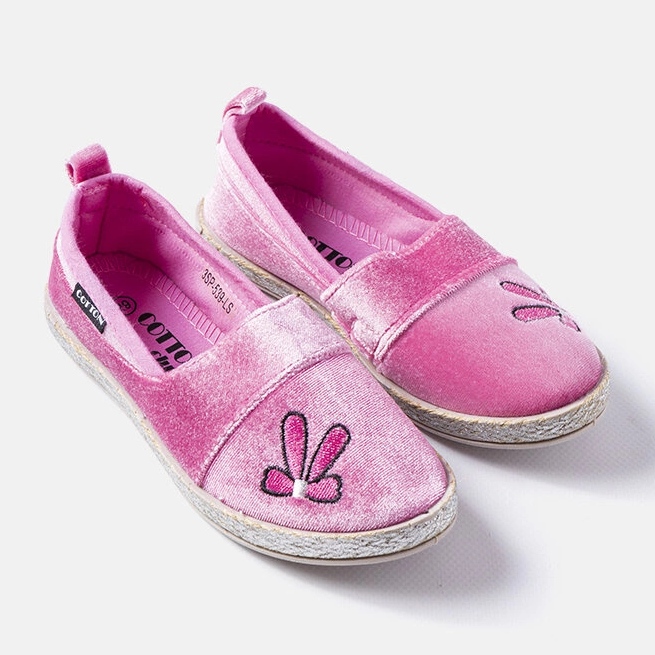 Balerini din velur roz închis de la Patria 1