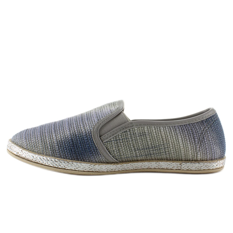 Tenisi slip-on, eleganti, gri umbriți albastru 1