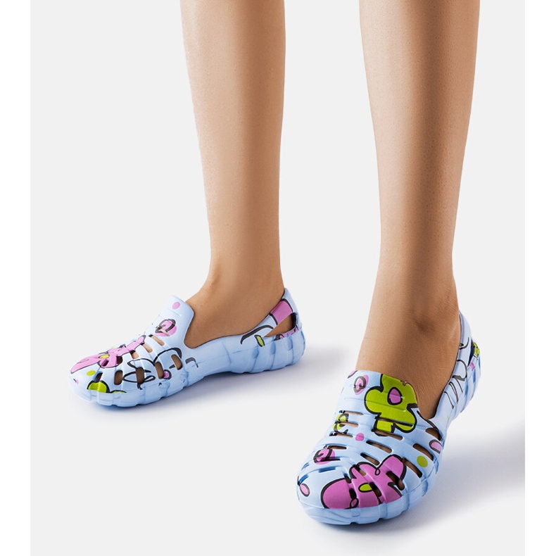 Glisoare de cauciuc albastru cu model Finley 1