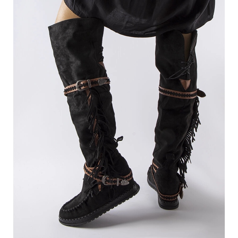 Inna Cizme negre cu pană de la Novell negru 1 Inna Cizme negre cu pană de la Novell negru 1