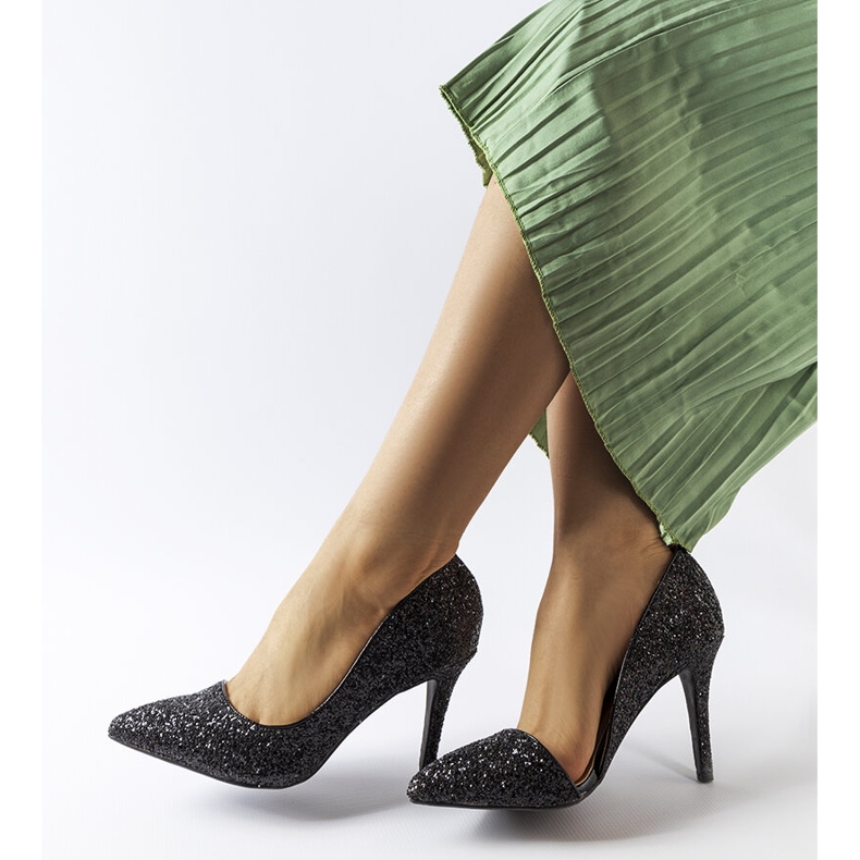 Tocuri de brocart negru Arsenault 1