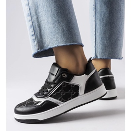 Inna Tenisi negri decorati cu monograma Isidor negru 1