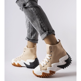 Adidași bej cu talpă groasă de la Toro 1