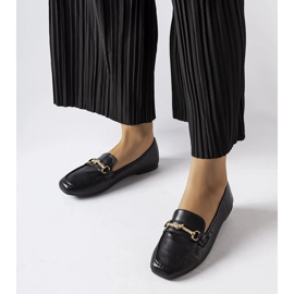 Mocasini decorativi negri de la Docherty negru 1 Mocasini decorativi negri de la Docherty negru 1