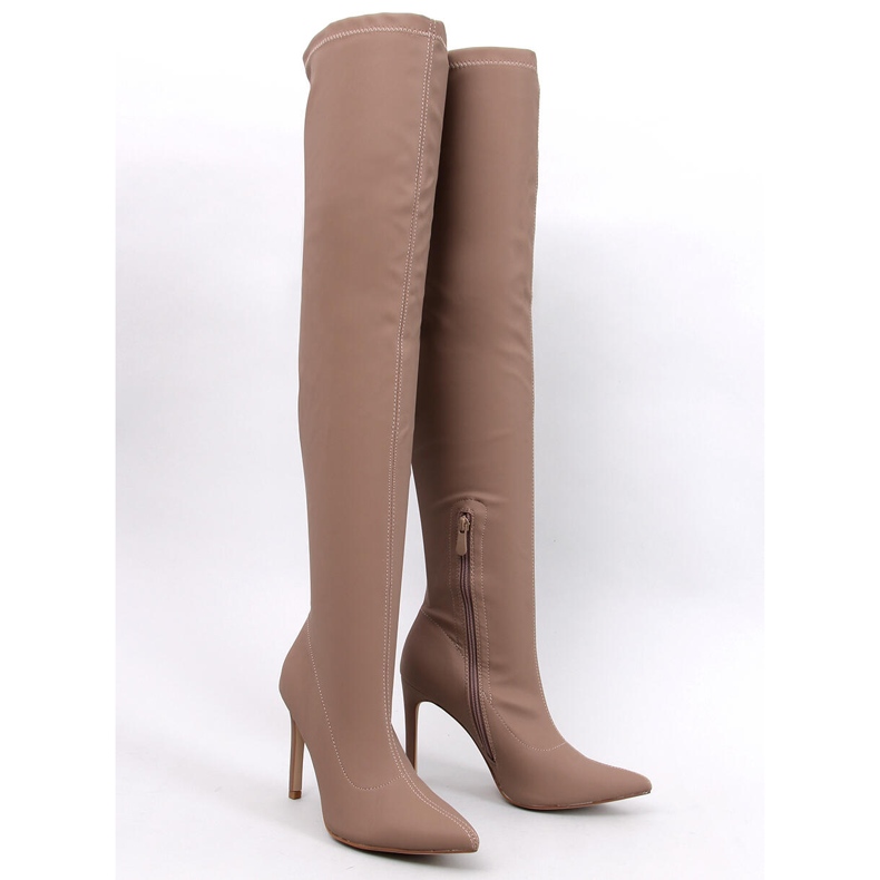 Cizme stiletto Dearica Khaki bej 1
