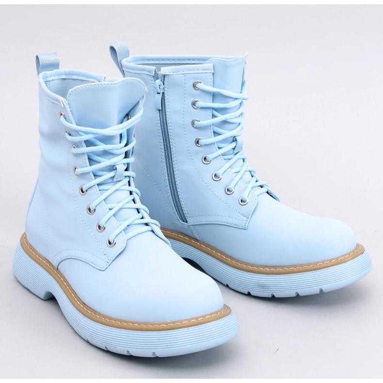 Botine cu șireturi Peddy Blue albastru 1