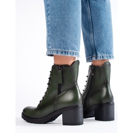 W. Potocki Botine de dama, verzi, Potocki verde 3