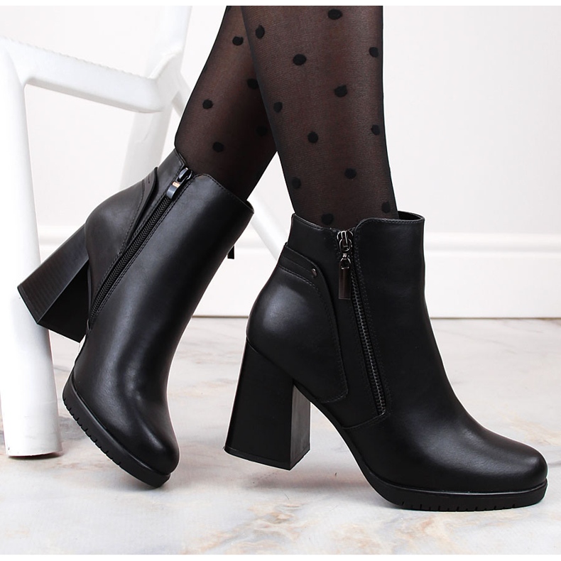 Botine izolate negre de damă de la Sergio Leone BT323 negru 1