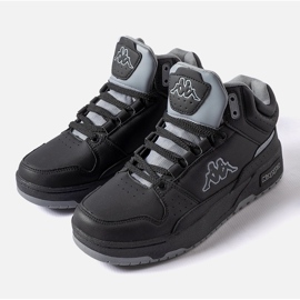 Pantofi unisex negri și gri Kappa 243316 Jonscha negru 1