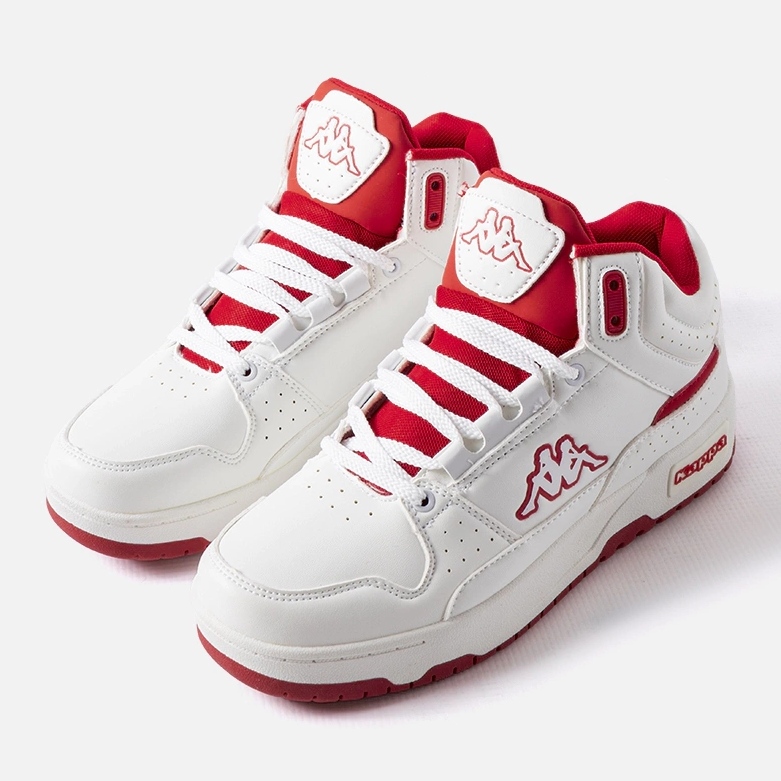 Pantofi unisex alb și roșu Kappa 243316 Jonscha 1