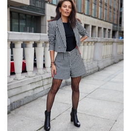 Botine negre cu toc înalt, cu curea Creil decorativă negru 1