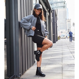 Inna Pantofi muncitori negri cu zirconi decorativi Guevara negru 1 Inna Pantofi muncitori negri cu zirconi decorativi Guevara negru 1