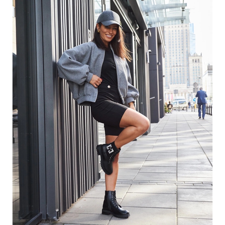 Inna Pantofi muncitori negri cu zirconi decorativi Guevara negru 1 Inna Pantofi muncitori negri cu zirconi decorativi Guevara negru 1