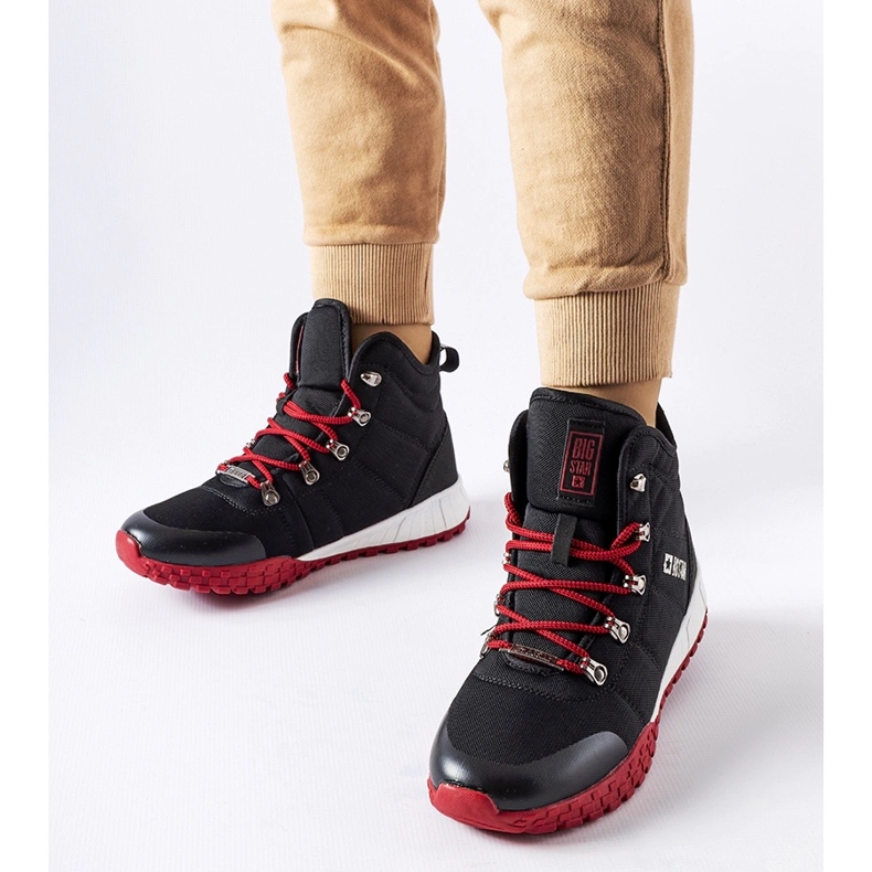 Pantofi negri pentru tineret Big Star KK274217 negru 1