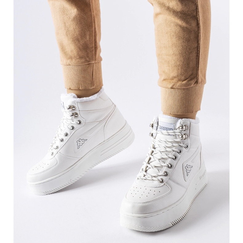 Kappa 243047 Fallou pantofi izolați albi 1 Kappa 243047 Fallou pantofi izolați albi 1