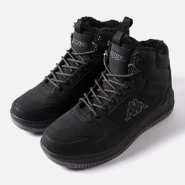 Pantofi sport izolați negri Kappa 243046 Blană negru 1