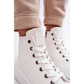 Pantofi de damă cu fermoar izolați, alb Big Star MM274021 1