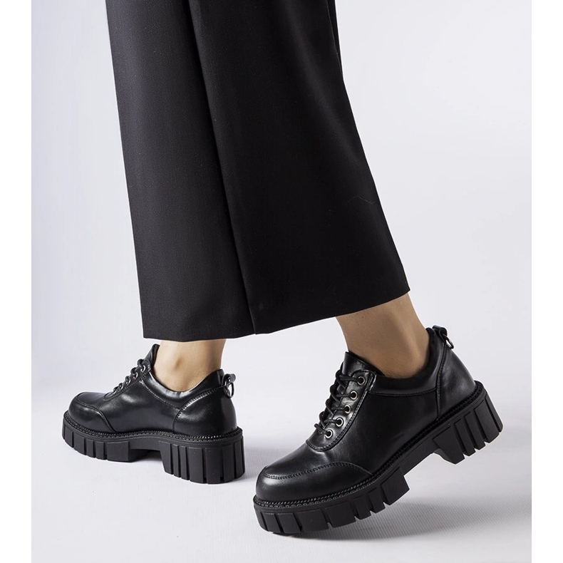 Pantofi clasici Severino masivi negri negru 2