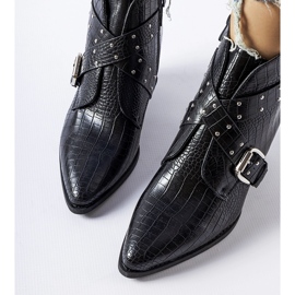 Cizme de cowboy Corrado negre cu toc inalt negru 1 Cizme de cowboy Corrado negre cu toc inalt negru 1